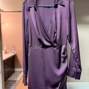 Midnight doll Purple Satin dress